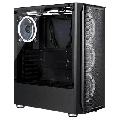  Gabinete Gamer Rise Mode Z3 Glass, Lateral em Vidro Fumê, Preto - RM-Z03-03-FB
