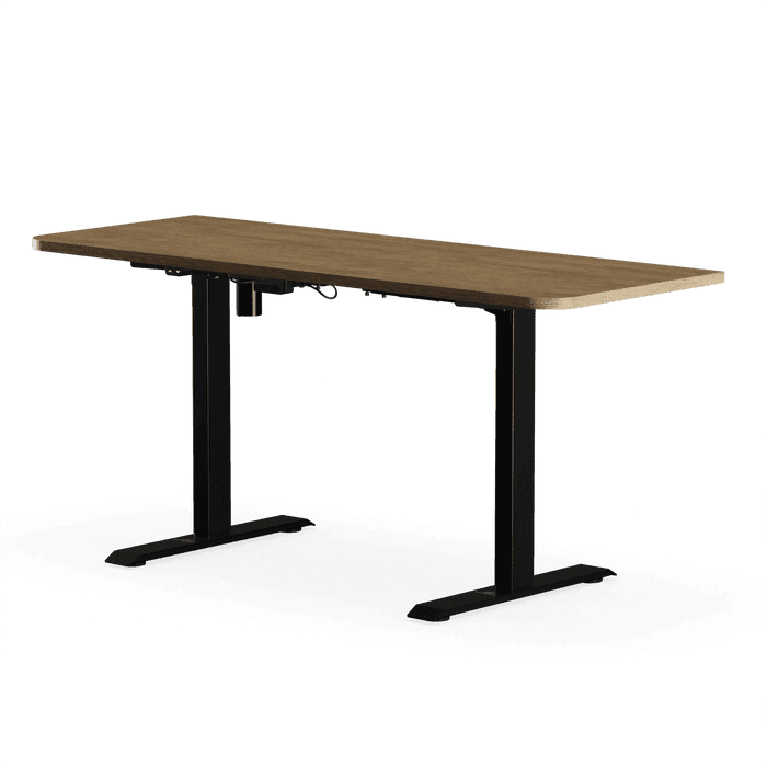 Mesa com Regulagem de Altura Elétrica Elements Misch e Tampo Reto (160x60x2.5cm)