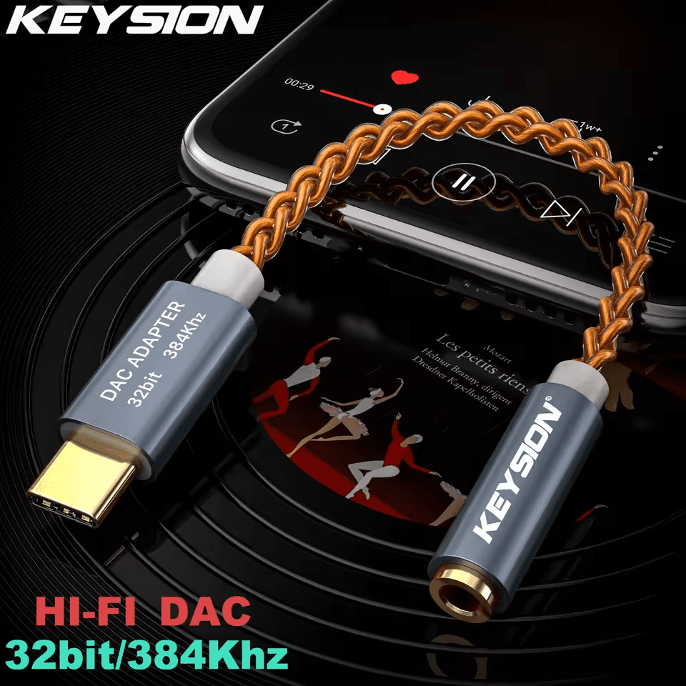 Amplificador DAC USB-C Keysion