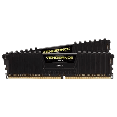 Memória RAM para Desktop Corsair Vengeance LPX, 32GB (2x16GB) 3200Mhz DDR4 CL16 Black - CMK32GX4M2E3200C16