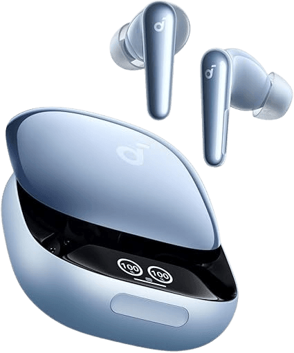 Fones de ouvido Bluetooth Anker Soundcore Liberty 4 Pro - Azul Claro
