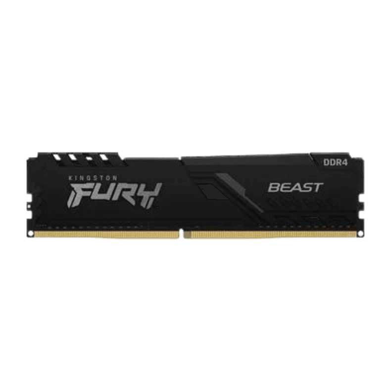 Memória RAM para Desktop Kingston Fury Beast, 8GB, 3200MHz, DDR4, CL16, Preto - KF432C16BB/8