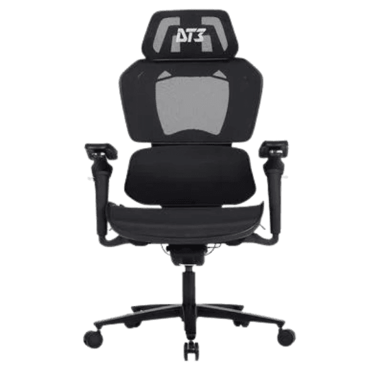 Cadeira Ergonômica Gamer DT3 Sports Chrono, Até 130Kg, Reclinável, Braço 5D, Cilindro Classe 4, Cinza