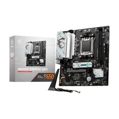 Placa Mãe MSI B650M GAMING WIFI, AMD AM5, mATX, DDR5, Wi-Fi, Preto