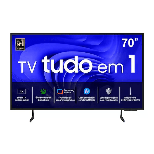 Smart TV 70" 4k UHD Samsung 70DU7700 Crystal