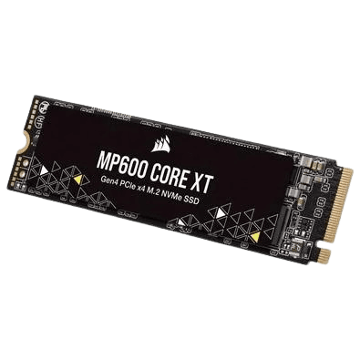 SSD 2TB Corsair MP600 CORE XT, PCIe Gen 4.0 x4 NVMe M.2, Leitura: 5000MB/s e Gravação: 4400MB/s, Preto - CSSD-F2000GBMP600CXT