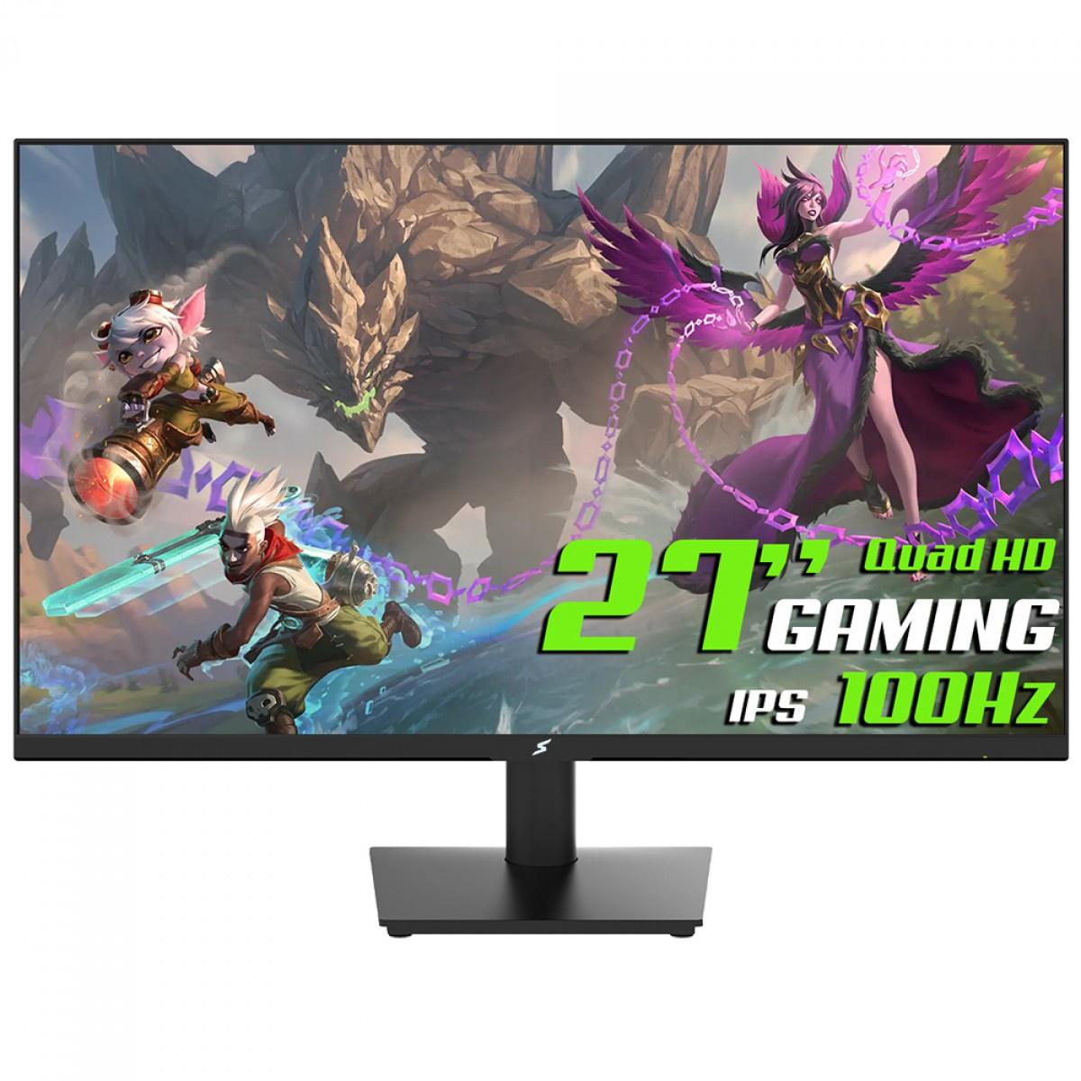 Monitor Gamer SuperFrame Vision, 27 Pol, Quad HD, IPS, 100Hz
