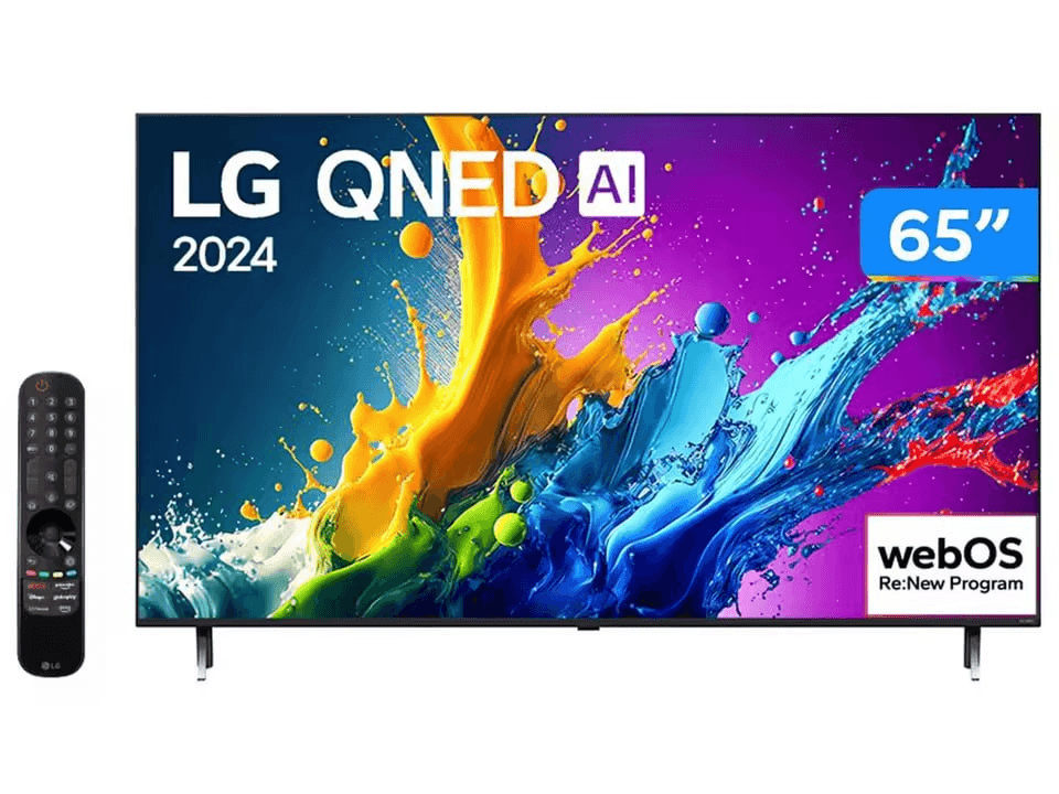 Smart TV LG 65" 4K QNED 65QNED80TSA