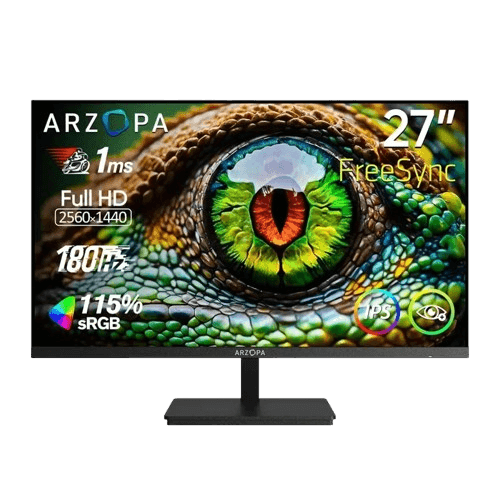 (APP Moedas) Monitor ARZOPA M1RC 27" IPS QHD 180Hz