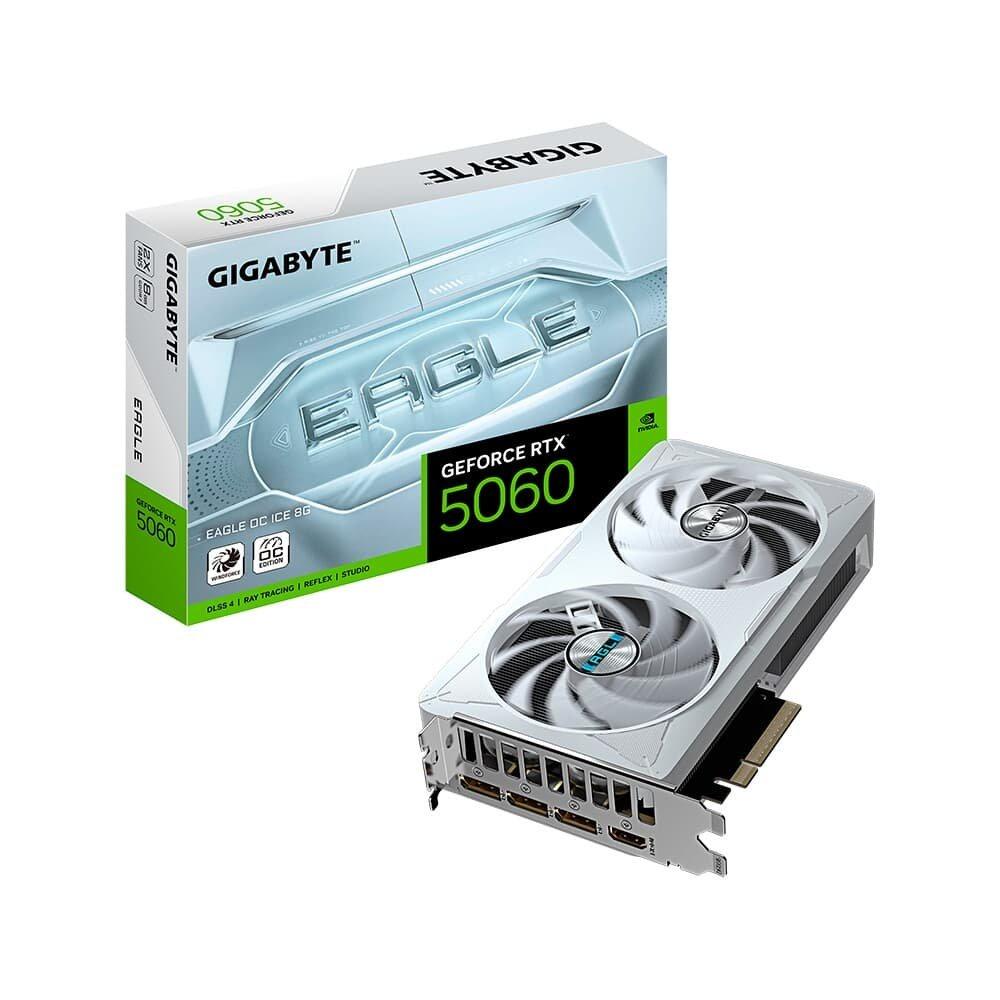 Placa de Vídeo Gigabyte RTX 5060 EAGLEOC ICE 8GB