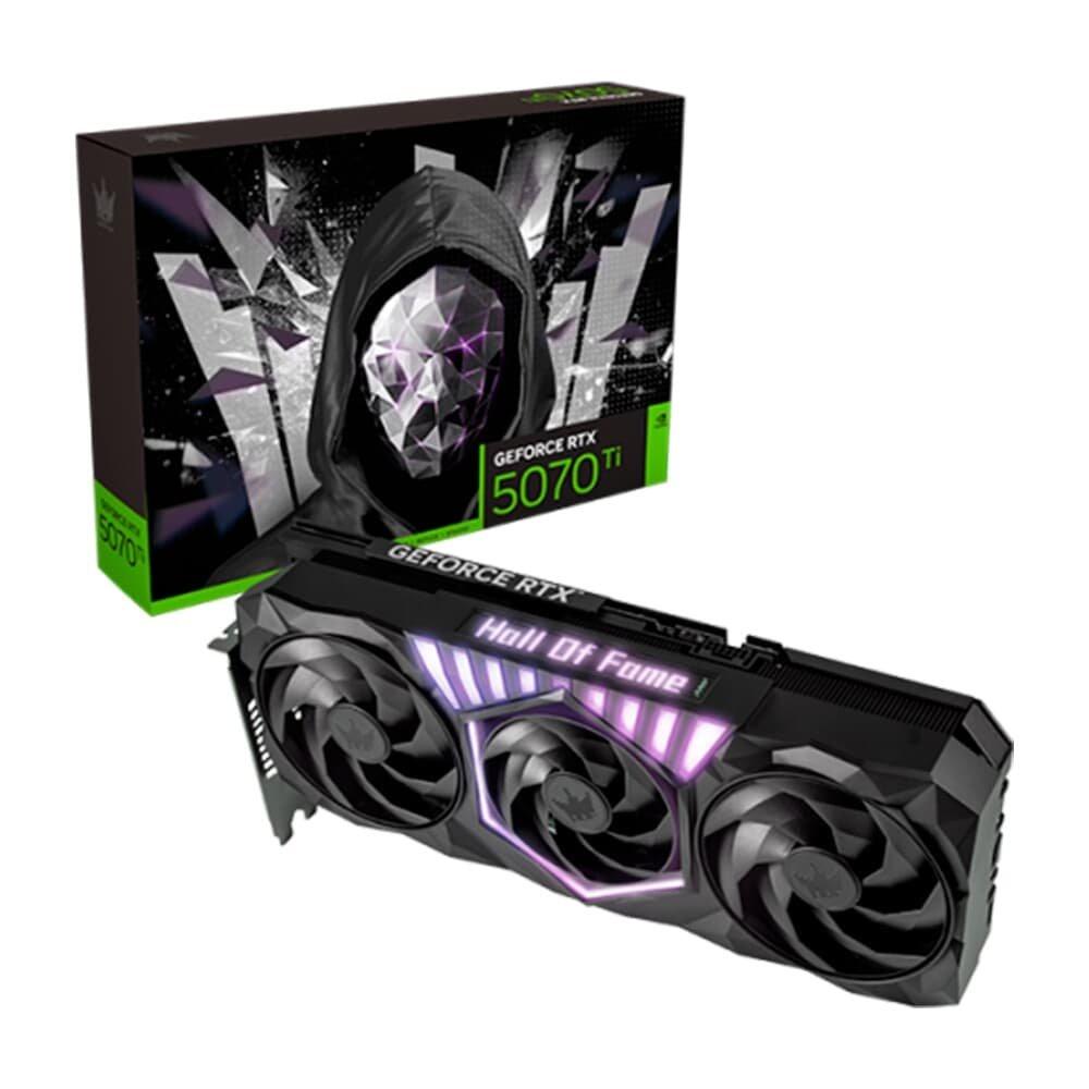 Placa de Vídeo Galax GeForce RTX 5070 Ti HOF Gaming Black NVIDIA Geforce, 16GB