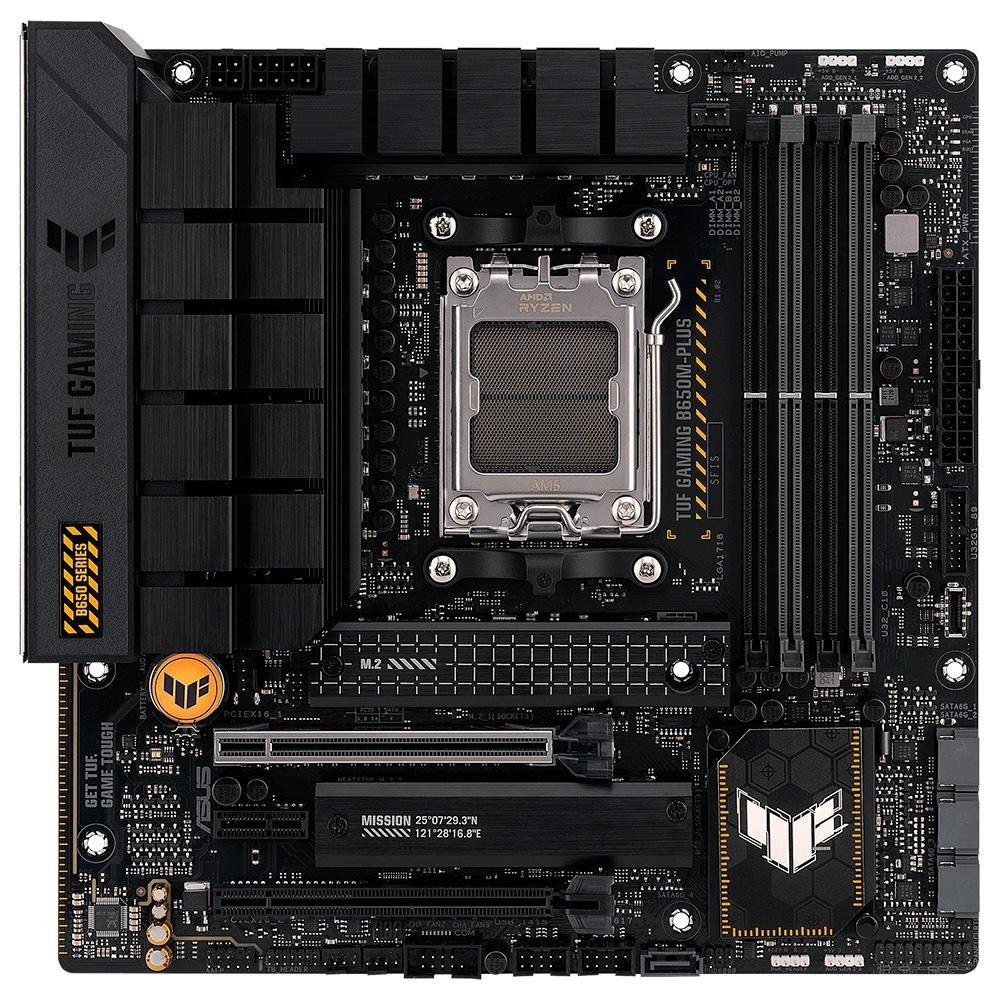 Placa-Mãe ASUS TUF Gaming B650M-Plus, AMD AM5 B650, mATX, DDR5, Preto