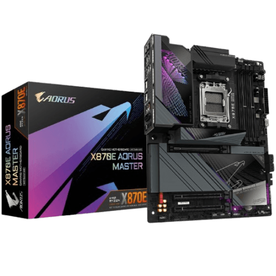 Placa Mãe Gigabyte X870E AORUS MASTER, Chipset X870E, WIFI 7, AMD AM5, ATX, DDR5
