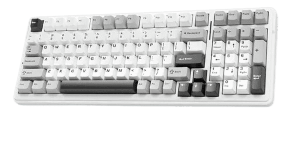 Teclado Mecânico Sem Fio Aula F99 - Cinza