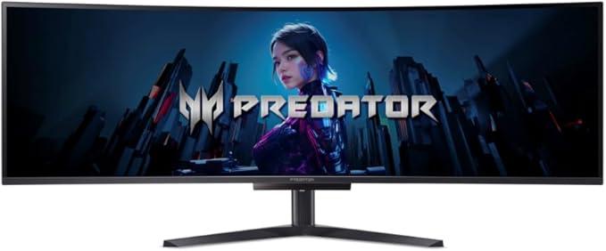 Monitor Gamer Curvo Acer Predator X49 OLED, Dual QHD, 240Hz, 0.03ms