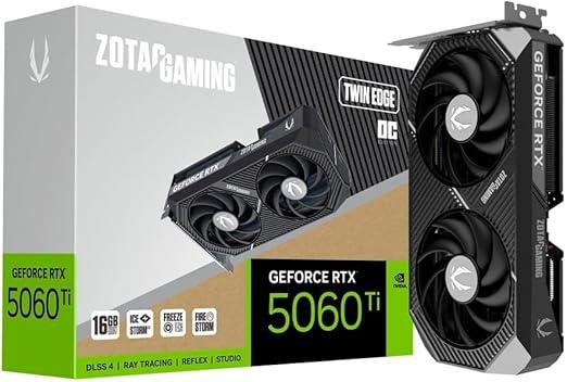 Placa de Vídeo Zotac Gaming Geforce Rtx 5060 Ti 16gb Twin Edge Oc