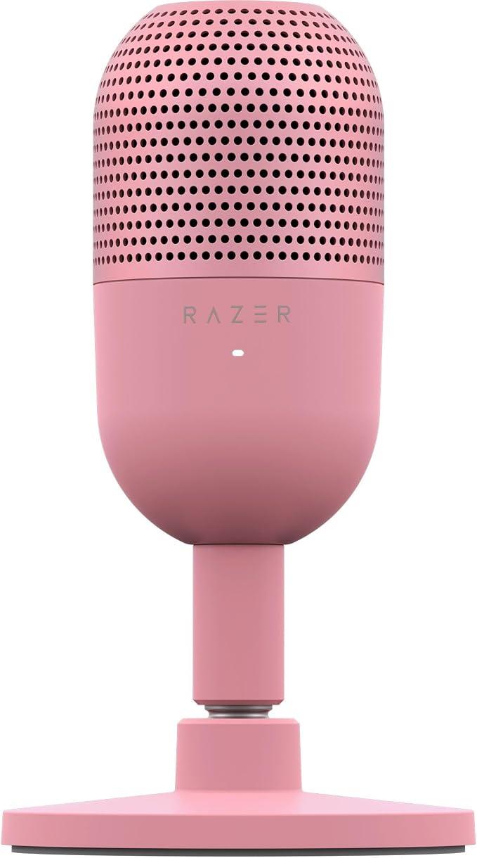 Microfone Gamer Razer Seiren V3 Mini, USB, Condensador, Rosa