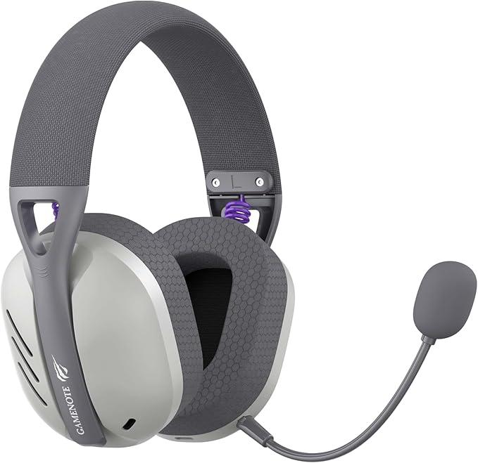 Headset Gamer Sem Fio Havit Fuxi H3, 7.1 surround, Driver 40mm, Bluetooth e USB, Cinza