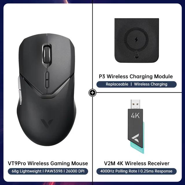 Mouse Sem Fio Rapoo VT9PRO 2.4G PAW 3398