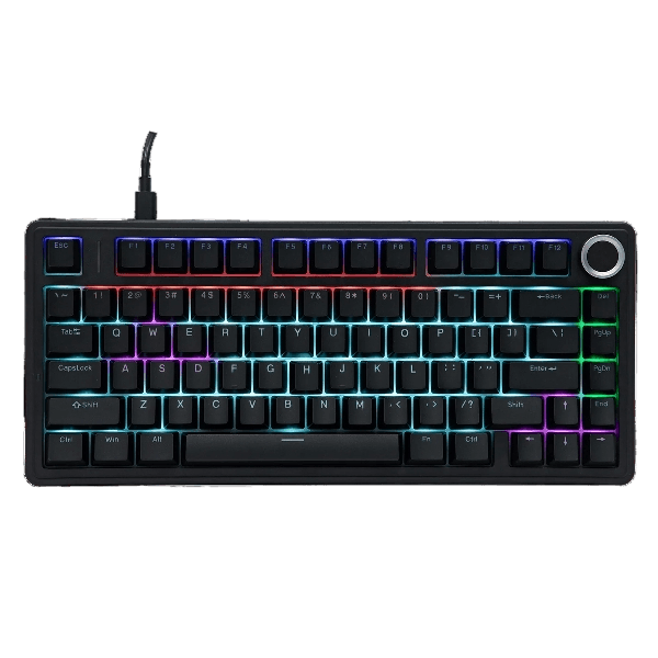 Teclado Mecânico Com Fio AULA F75 Wired, Preto