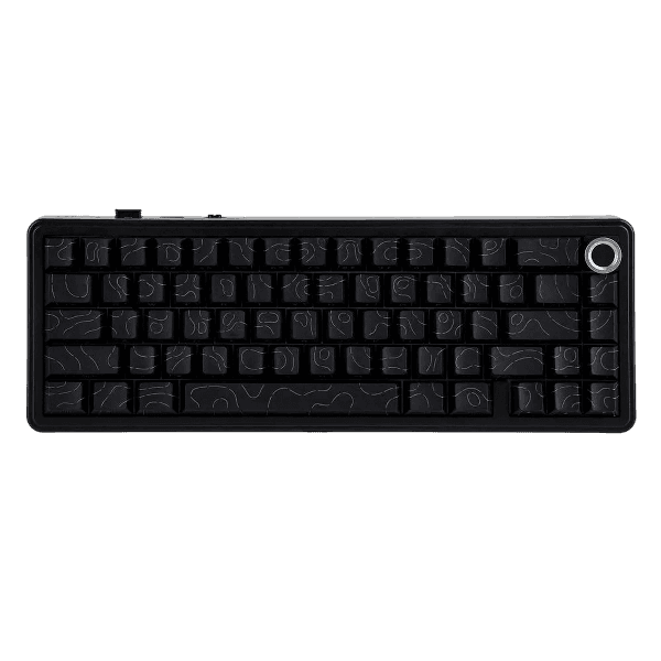 Teclado Mecânico Sem Fio AULA F65 Pro, Black Contour