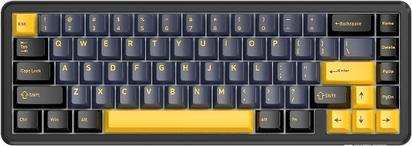 Teclado Magnético Com Fio Attack Shark X65 HE, Star Black, Preto