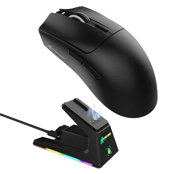 Mouse Sem Fio Attack Shark X1 - Preto