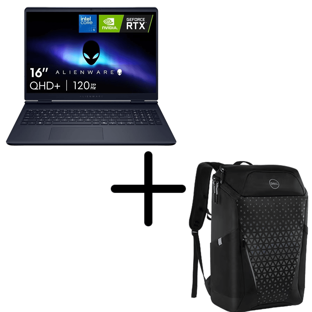 Notebook Dell Alienware 16 Aurora Intel Core 5 210H RTX 4050 8GB RAM 512GB SSD Linux + Mochila Dell Gaming 17