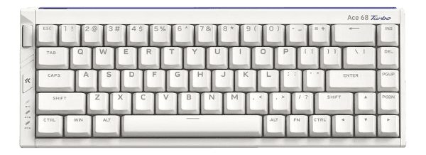 Teclado Magnético Com Fio MCHOSE Ace 68 Turbo, Nova White