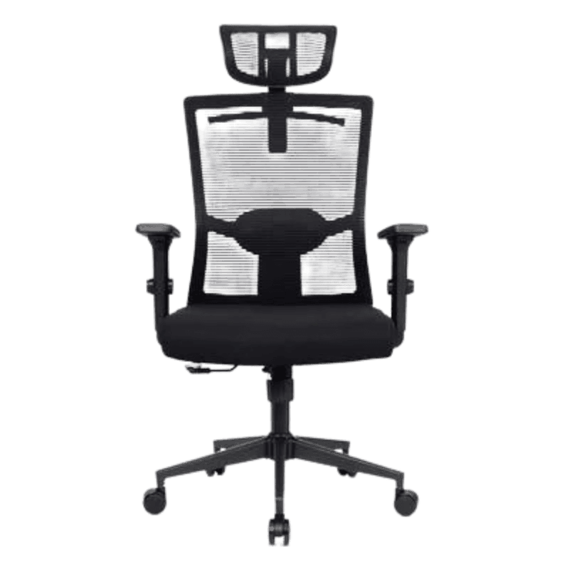 Cadeira DT3 Office Maya All Black, Até 120kg, Descanso de Braço 2D, Cilindro Classe 4, Preto