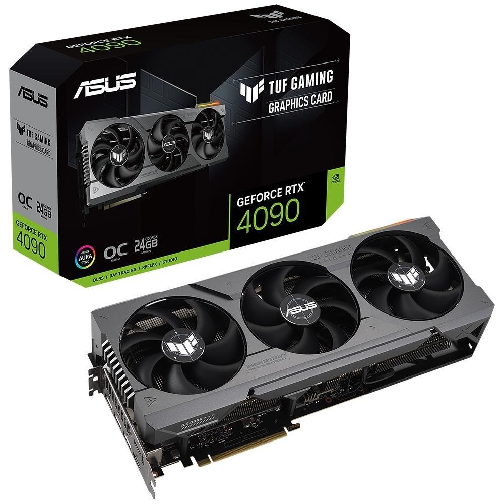 Placa de Vídeo RTX 4090 Asus NVIDIA TUF Gaming GeForce Edition, 24GB GDDR6X, DLSS, Ray Tracing