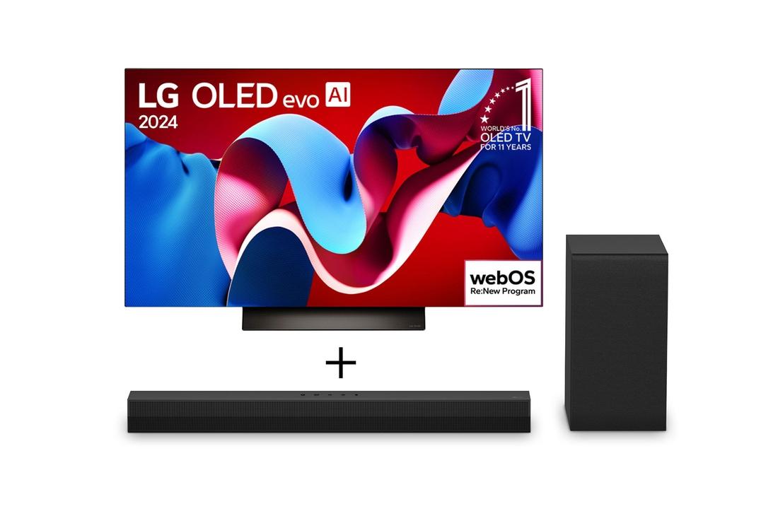 Combo Smart TV LG OLED C4 4K 55" 120Hz 2024 + Soundbar LG S40T